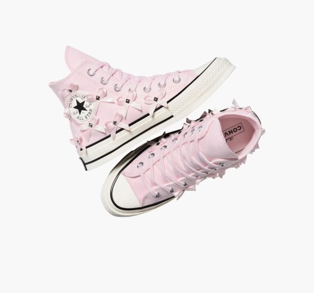 converse chuck 70 pink bows and studs